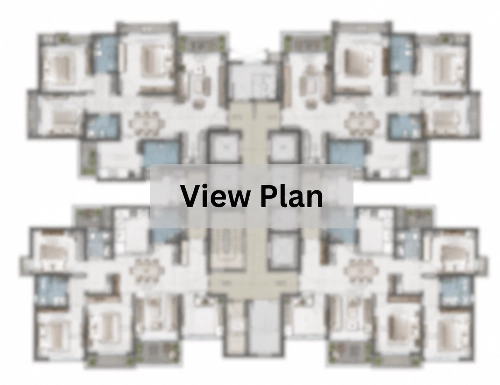 3 BHK 1,190 sq. ft. carpet floor plan