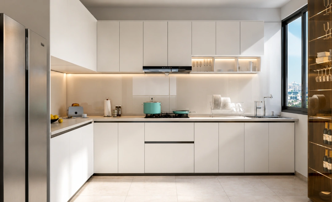 Modular kitchen with granite platform at 54 Flores Drive